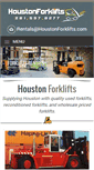 Mobile Screenshot of houstonforkliftrentals.com
